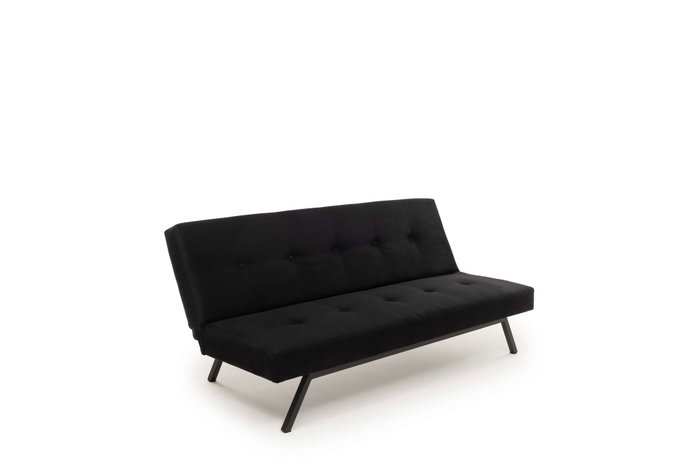 Atelier Del Sofa Zola - Sofá-Cama de 3 Plazas Negro Atelier Del Sofa Zola - Sofá-Cama de 3 Plazas Negro
